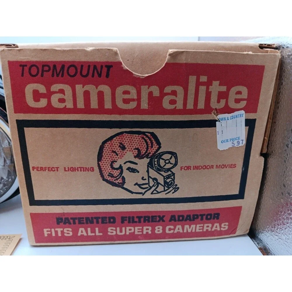 VINTAGE CAMERALITE ACME LITE MODEL 91 SUPER 8 CAMERAS Brand New W/Box, Paperwork